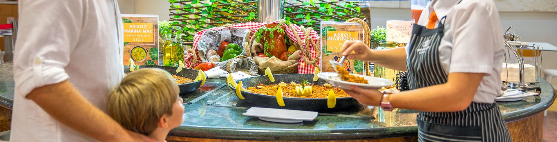 Gastronomie pour vos vacances à l'Hotel Servigroup Marina Mar