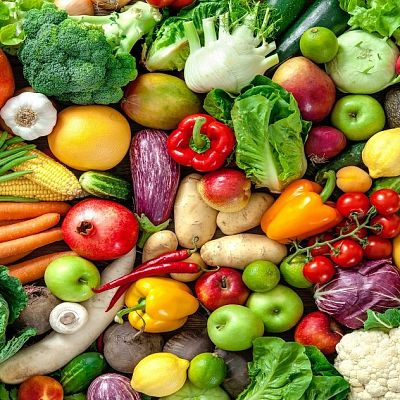 Frutas y hortalizas de la huerta