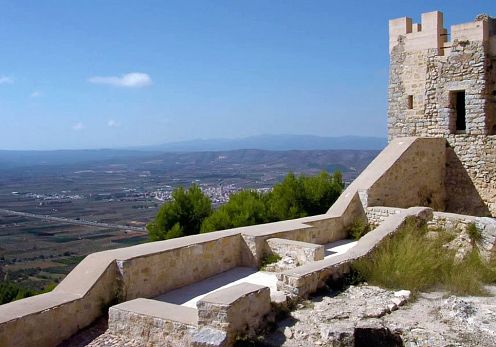 Vues du château d'Alcoceber
