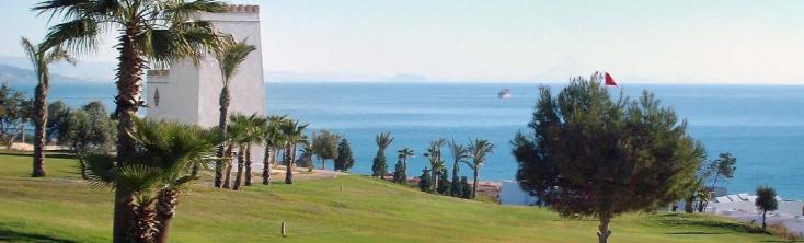 golf avec vue sur la mer à mojácar