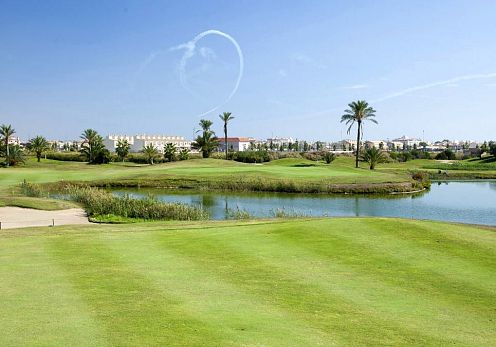 practice golf in Orihuela near the sea
