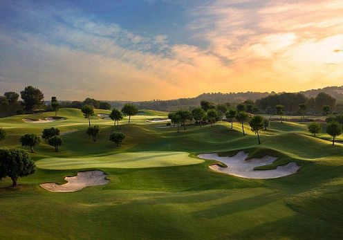 panoramic view of the Orihuela golf course
