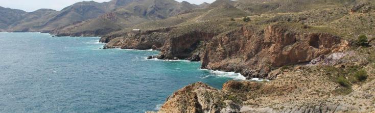 Vue sur la route maritime de La Manga