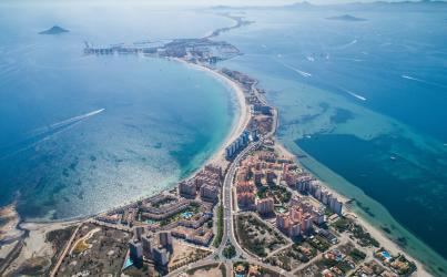 Aerial view La Manga