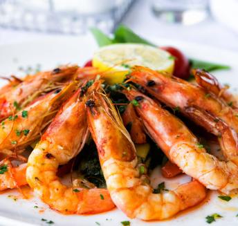 crevettes au citron