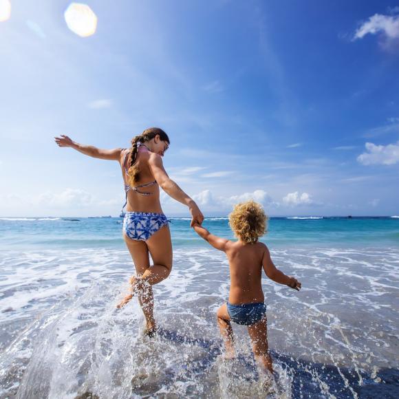 Vacances en famille sur la plage