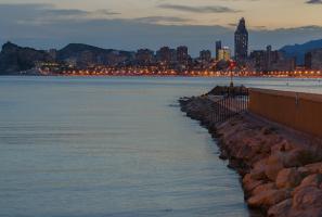 Benidorm at night