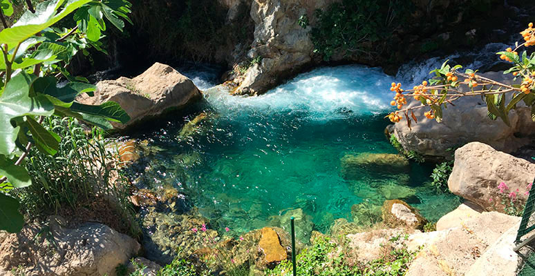 Algar wateralls in Alicante