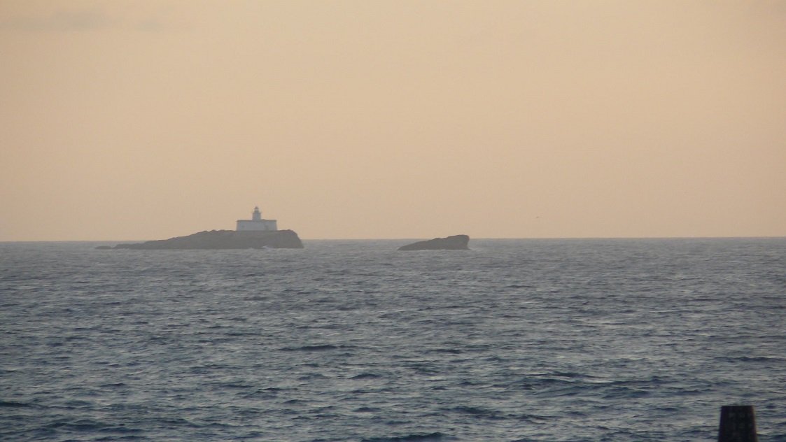Lighthouse on Islas Hormigas in La Manga del Mar Menor