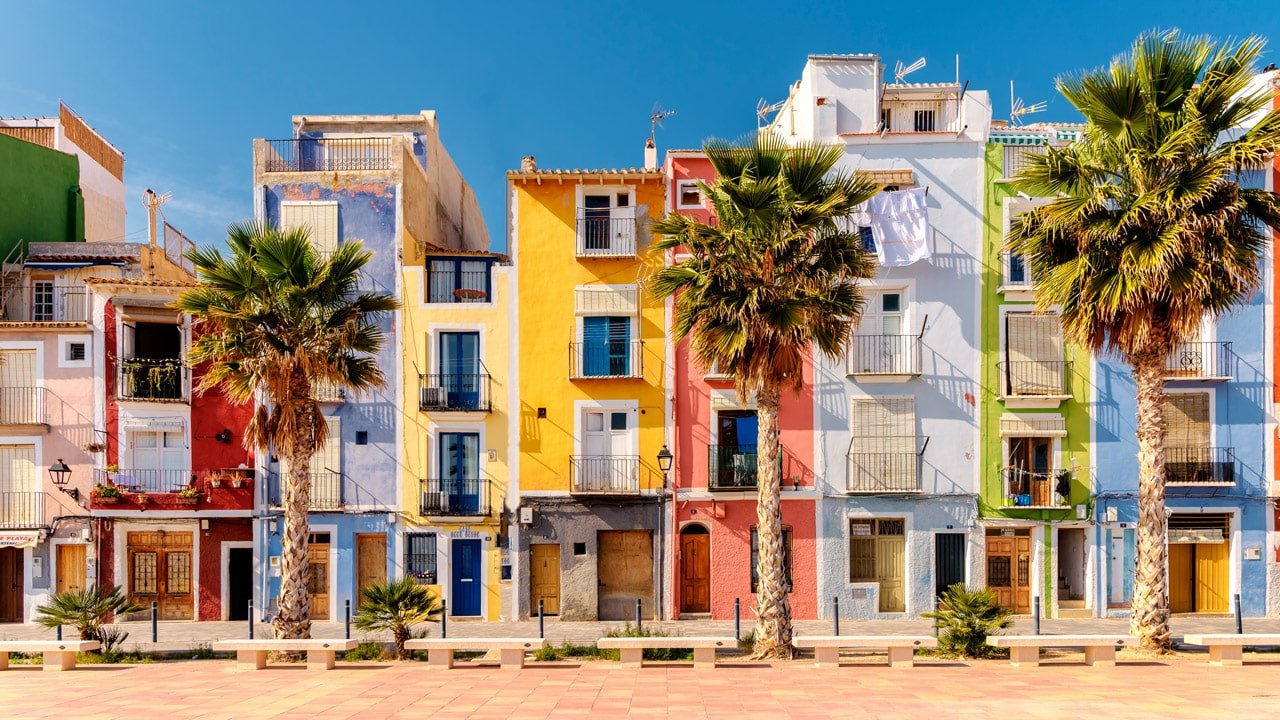 Maisons colorées de Villajoyosa