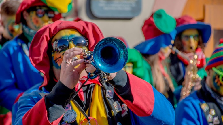 Music band in carnival