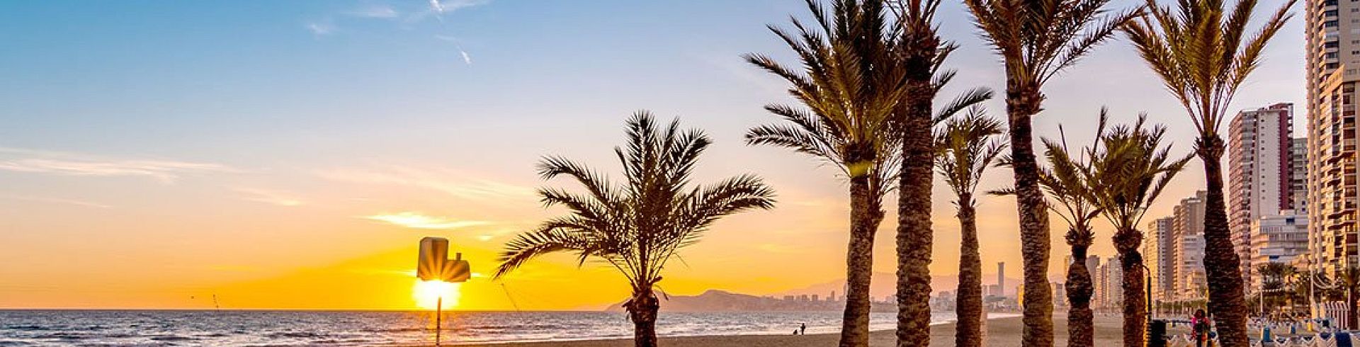 Nice sunset in Benidorm