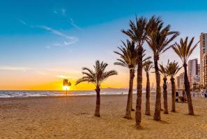 Nice sunset in Benidorm