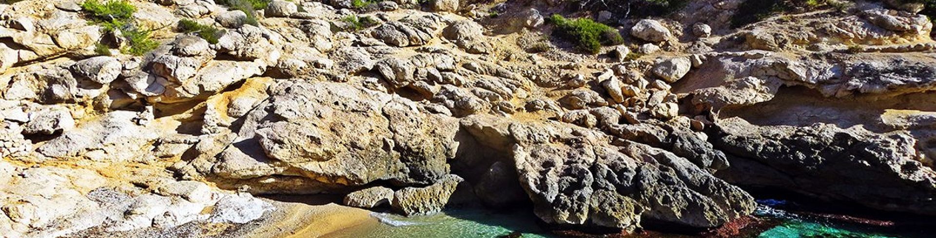 The Racó del Conill cove surrounded by virgin nature