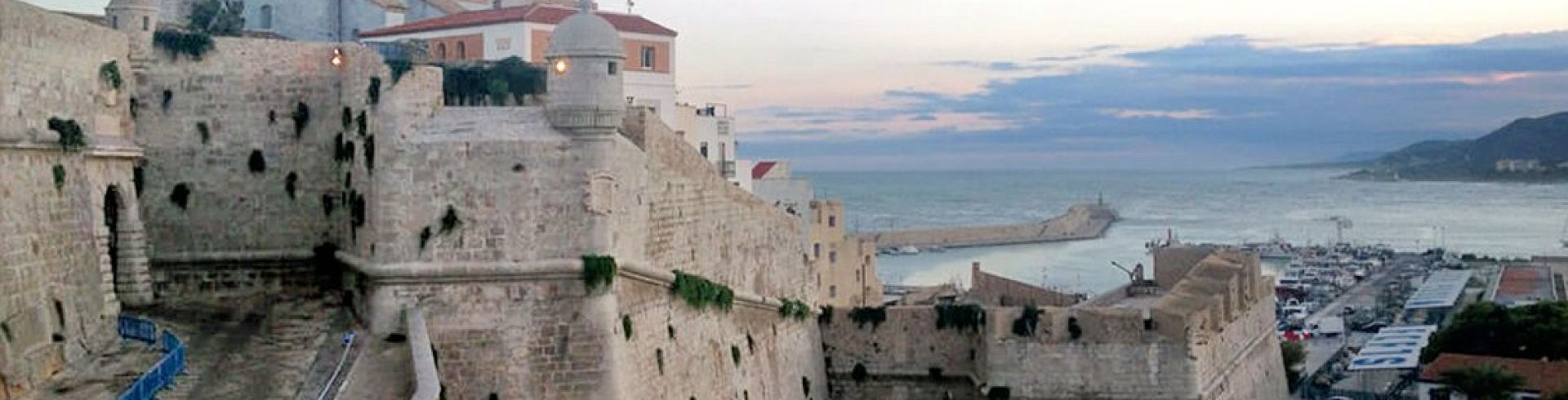 Great general view of the Ramp of Felipe II in the old town