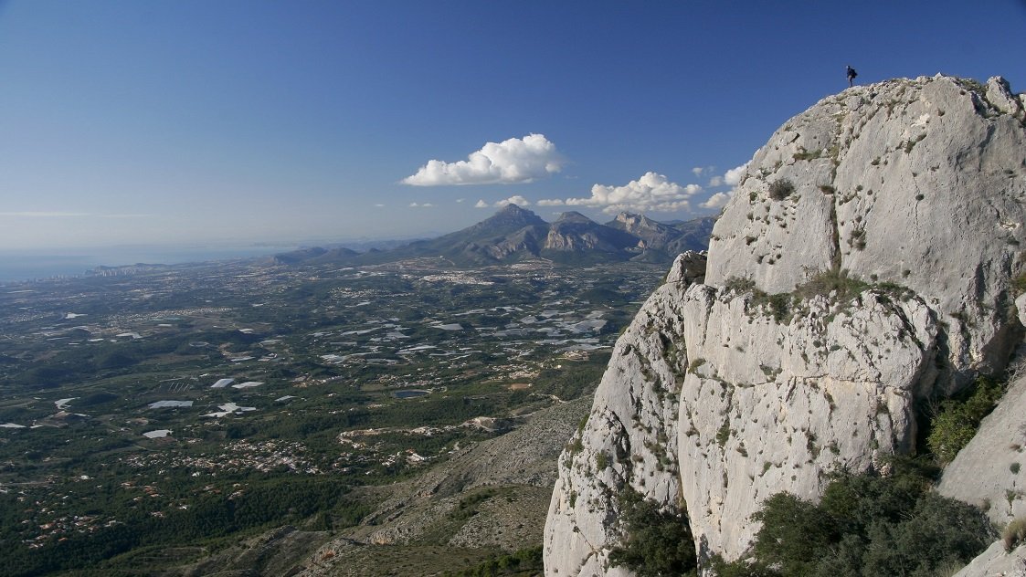 Views from the Puig Campana top