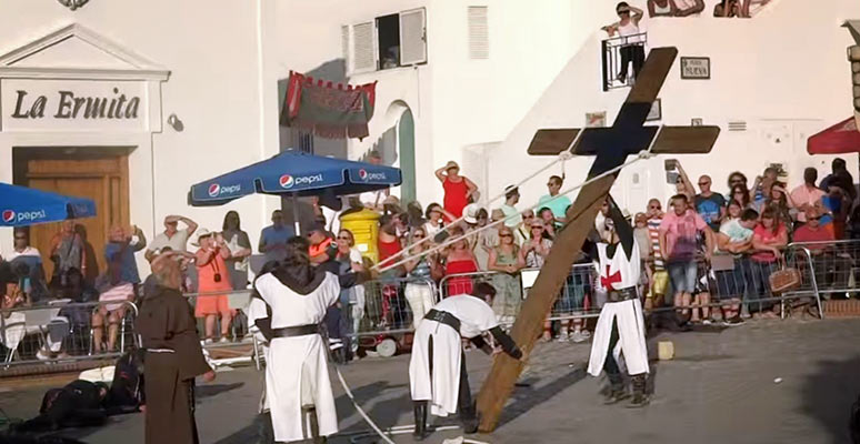 Friendly victory of the Christian army in Mojácar