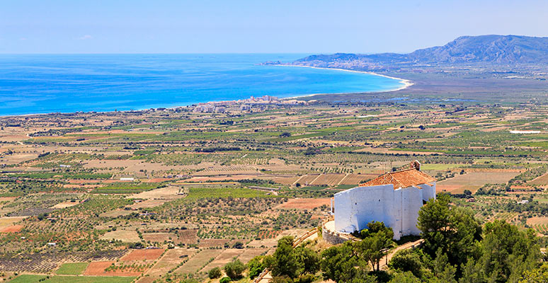 Vues panoramiques depuis la chapelle de Santa Lucía d’Alcocéber