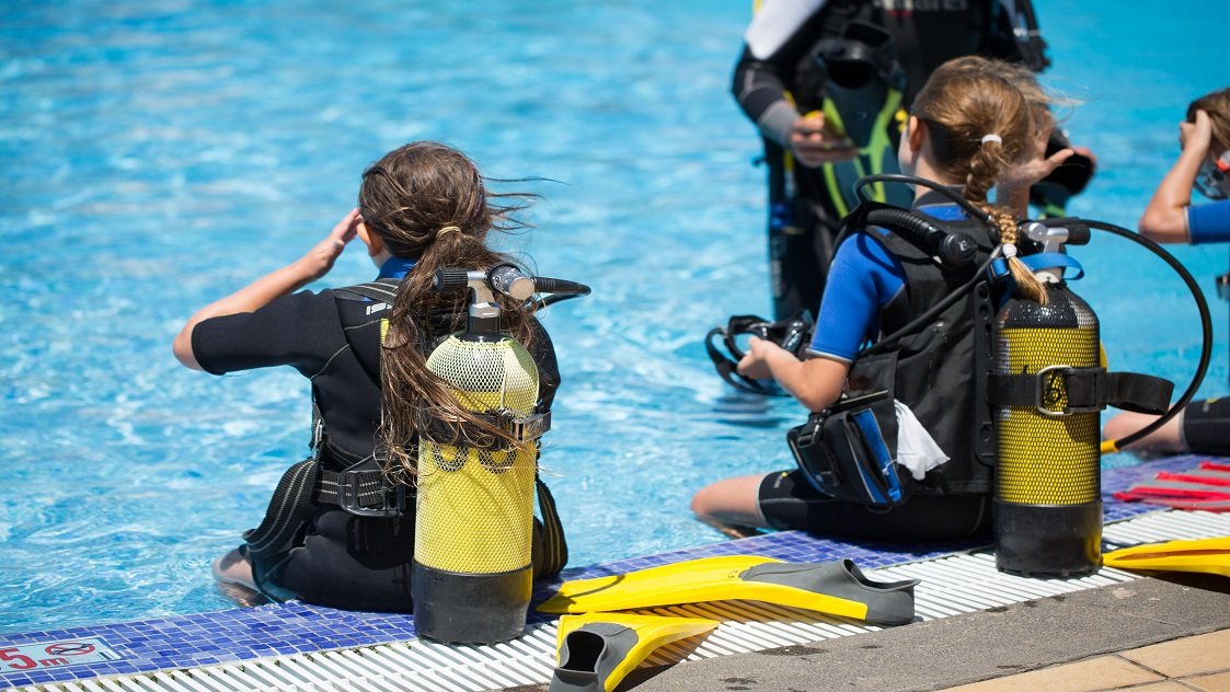 Diving lessons for children in Almería