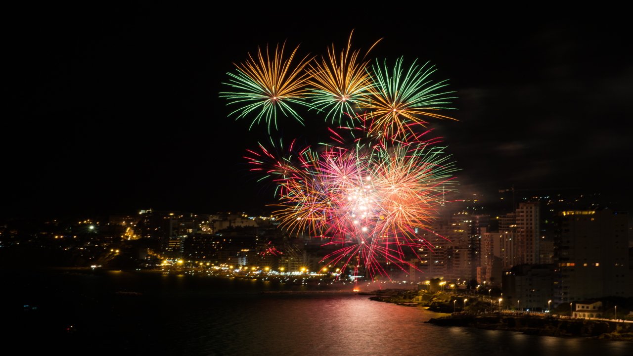 Feu d'artifice a Benidorm