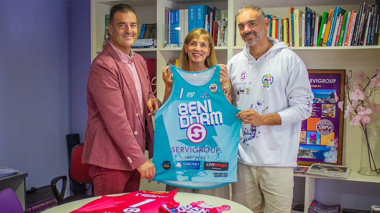 Servigroup sponsor of the Benidorm Beach Volleyball Club 