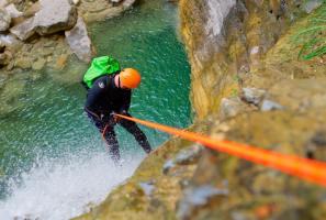 Enjoying canyoning in Alicante
