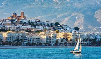 Panoramic view of Altea from the sea