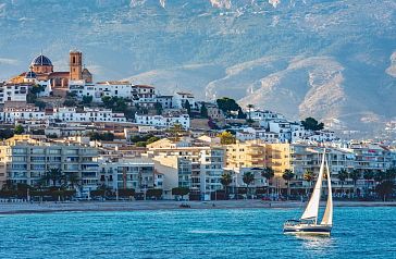 Panoramic view of Altea from the sea