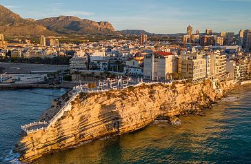 Panoramic view of the old town of Benidorm
