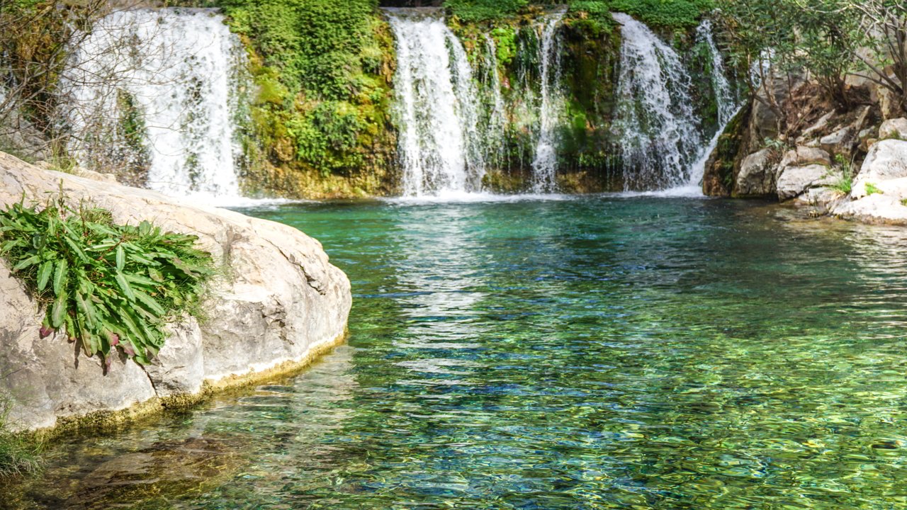 Waterfalls on the Algar river 