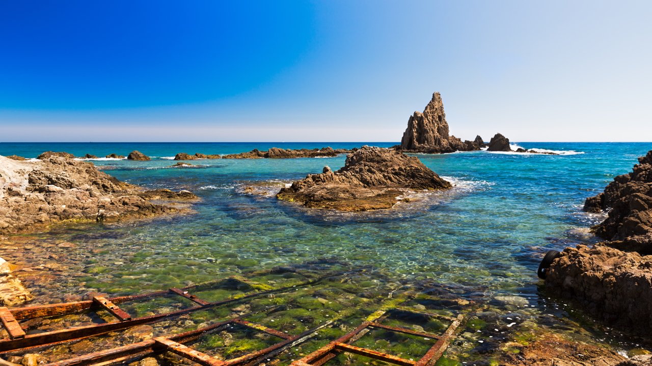 Crystal clear water of the Costa de Almería