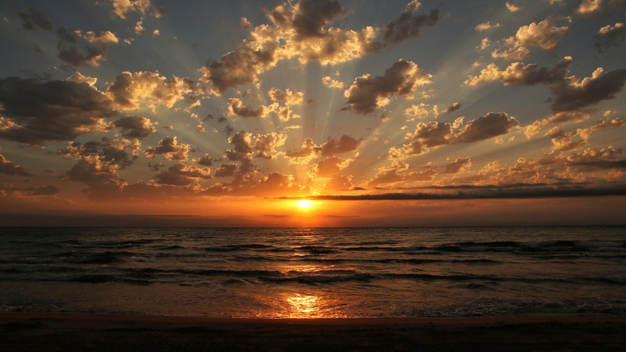 Sunrise from the beach