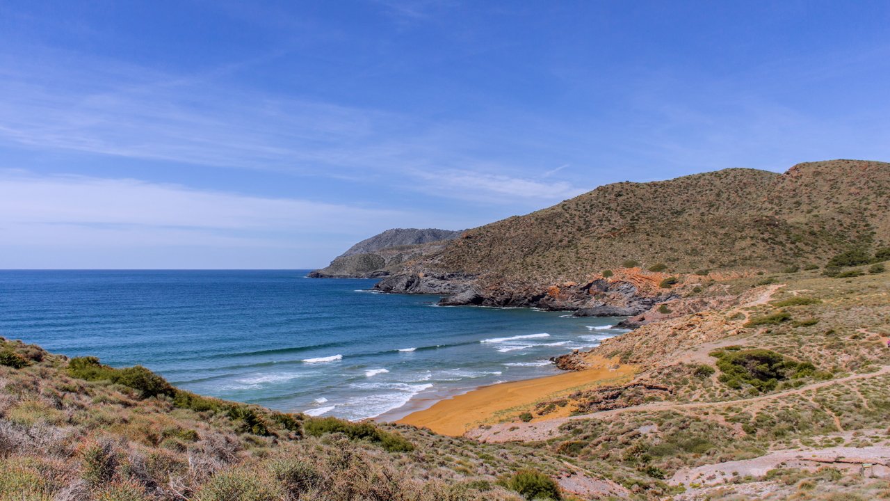 Landscape of Cala Dorada (Golden cove)