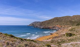 Landscape of Cala Dorada (Golden cove)