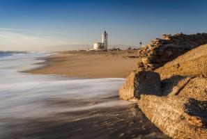 White church on the beach