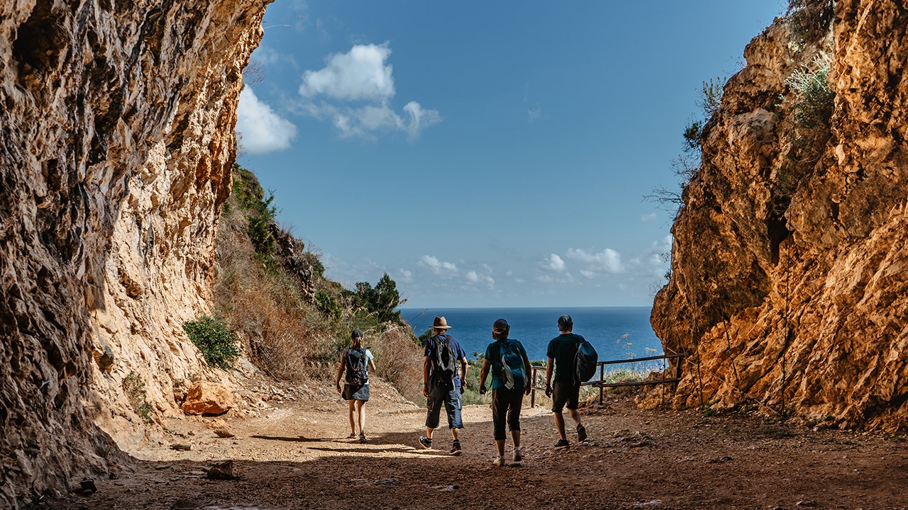 Hikers in Sierra de Irta