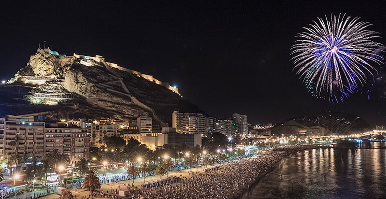 Bonfires in San Juan, Alicante