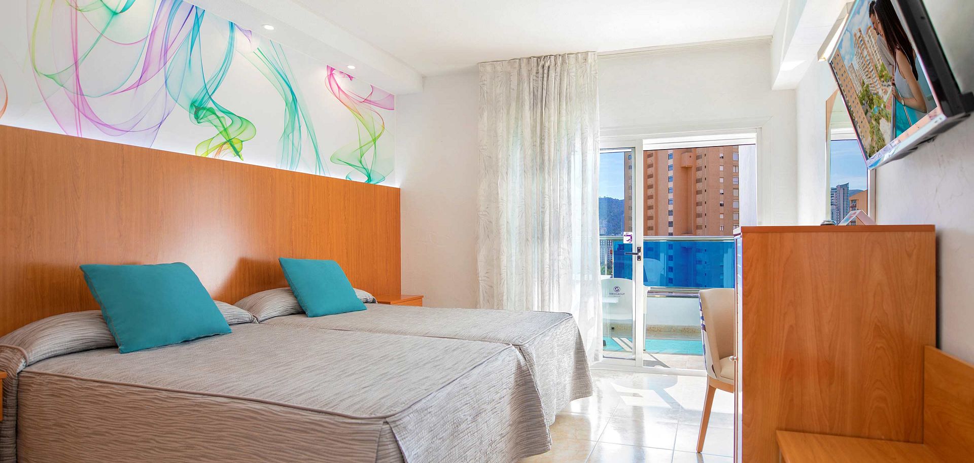 Chambre de l'hôtel Castilla à Benidorm