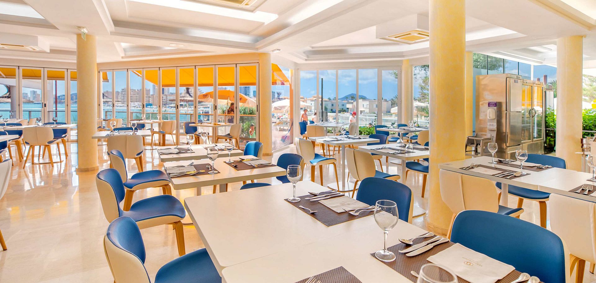 Restaurante del Hotel Galua en La Manga del Mar Menor