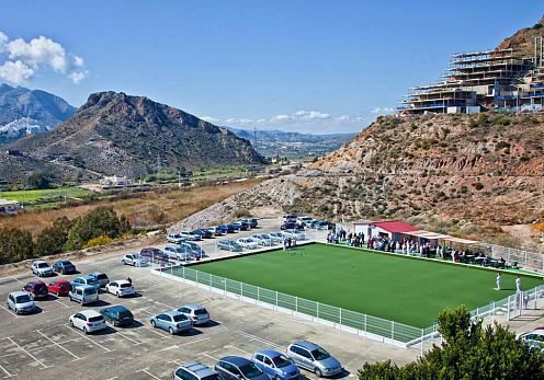 Vista general del campo de bowls