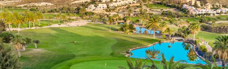 Vue détaillée du terrain de golf de Mojacar