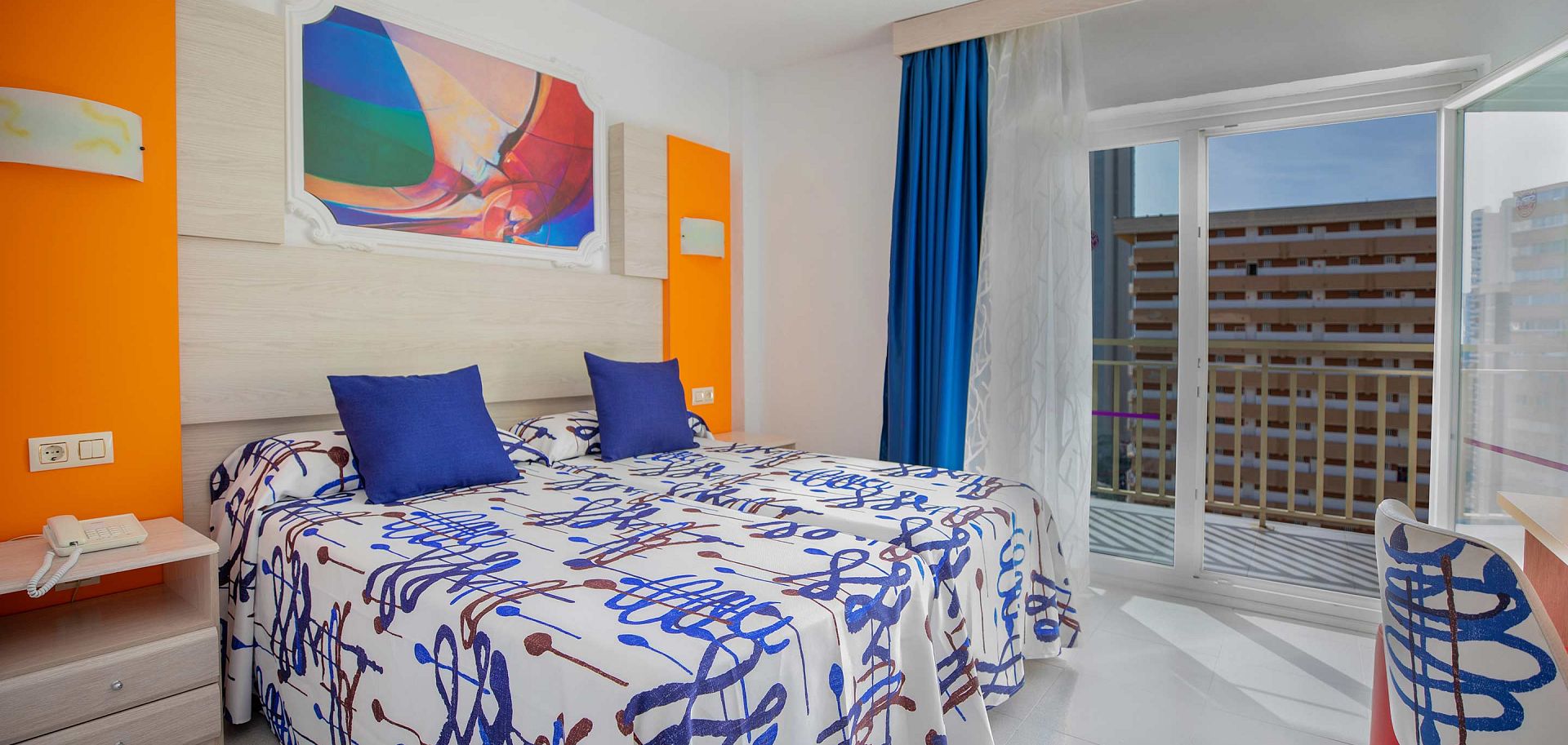 Chambre de l'hôtel Orange à Benidorm