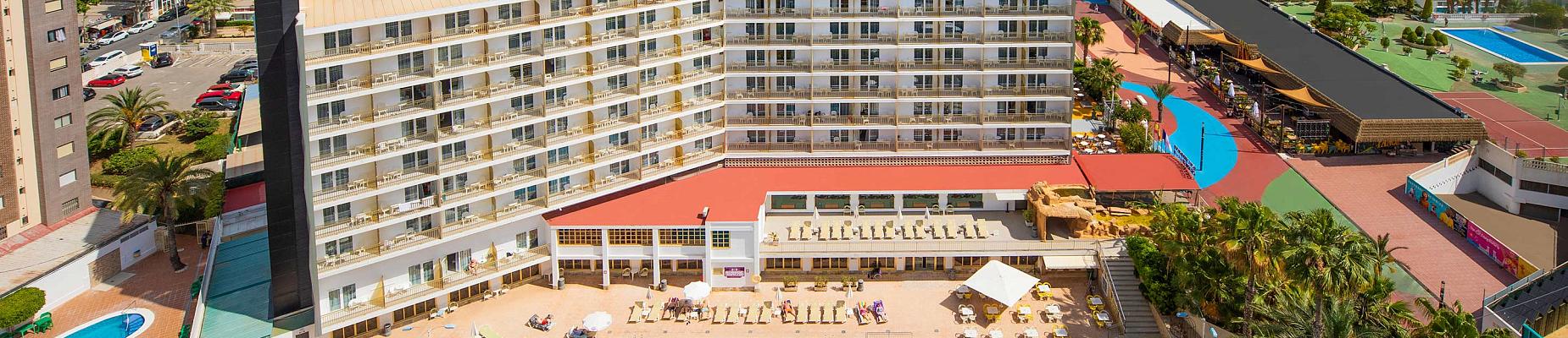 Façade of the Hotel Orange in Benidorm