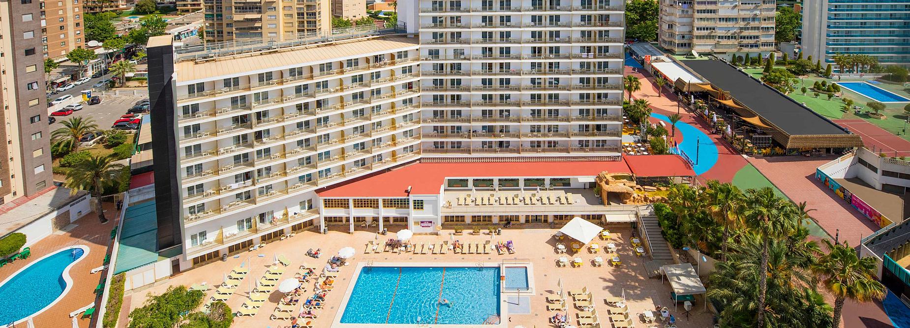 Façade of the Hotel Orange in Benidorm