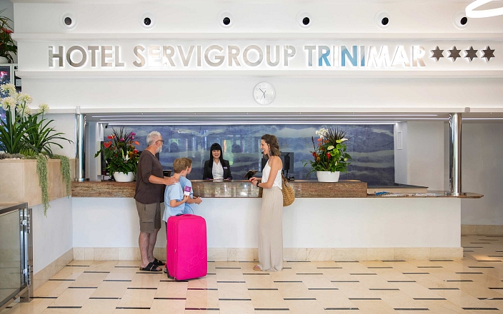 Customers at reception